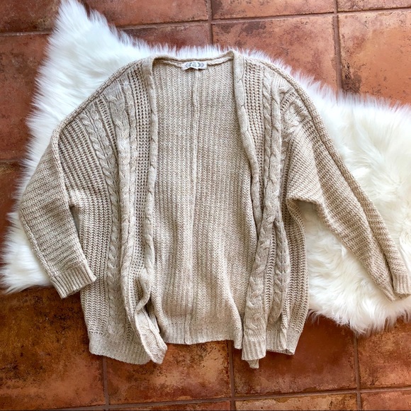 Pink Rose Sweaters - Pink Rose Cozy Chunky Knit Cardigan